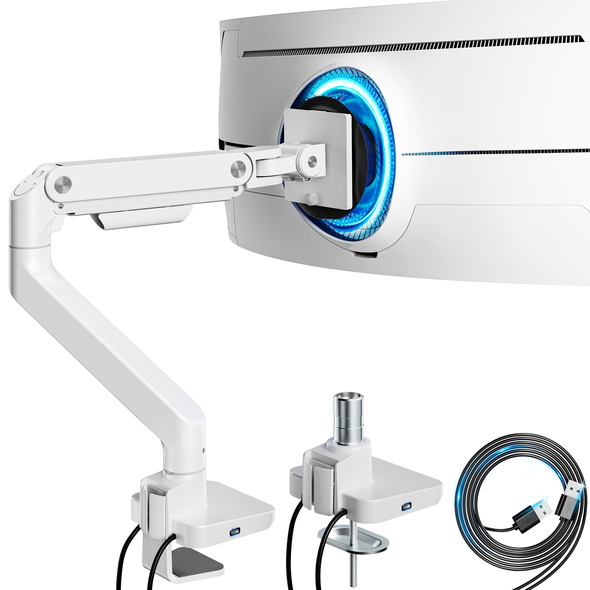 ARES WING Single Monitor Mount | GDT1004UCWH