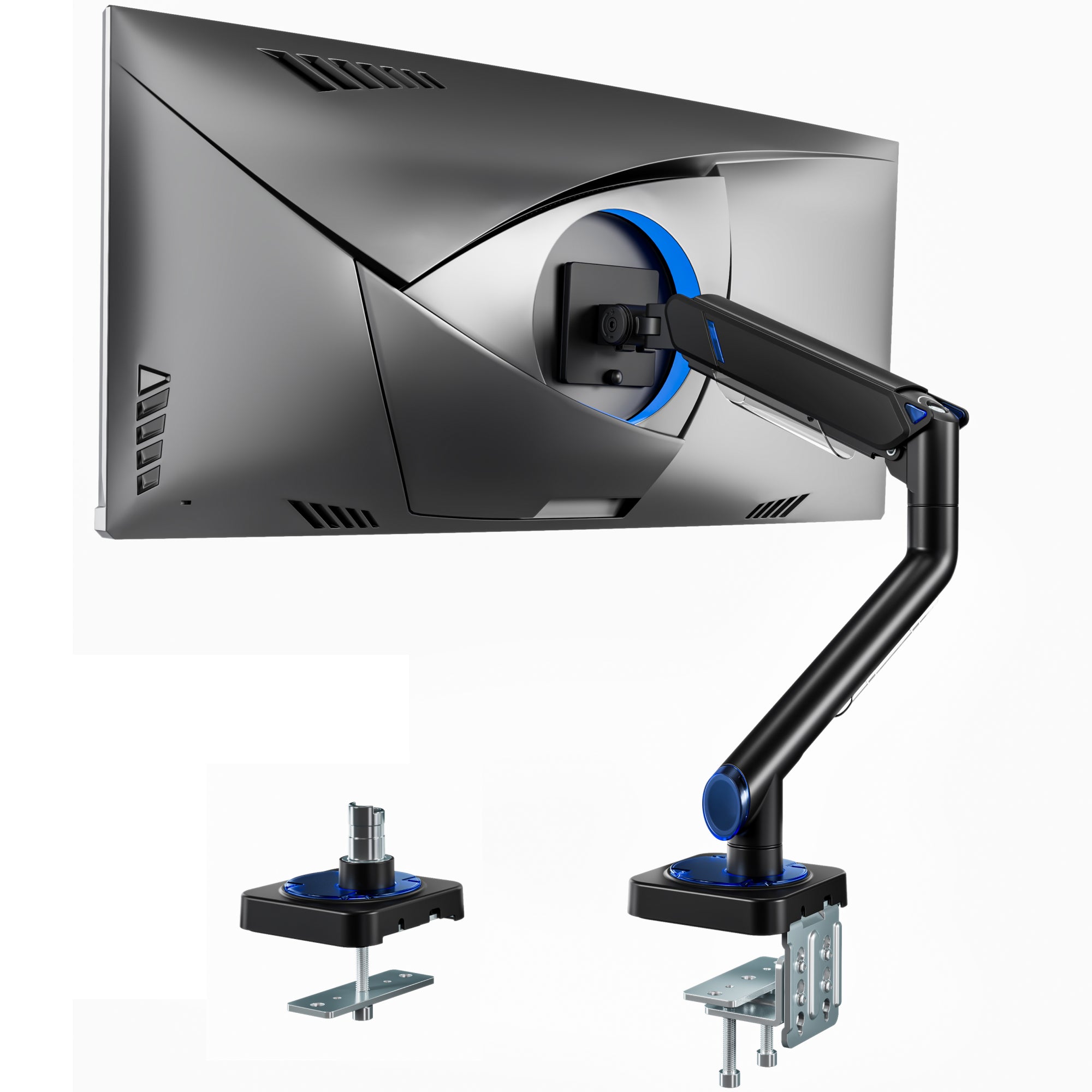 Ultrawide Single Monitor Arm , Black ARES WING