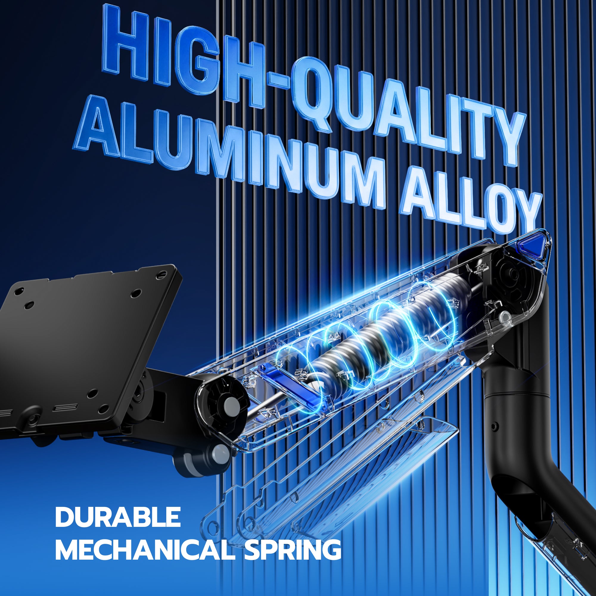 Ultrawide Single Monitor Arm , Black ARES WING