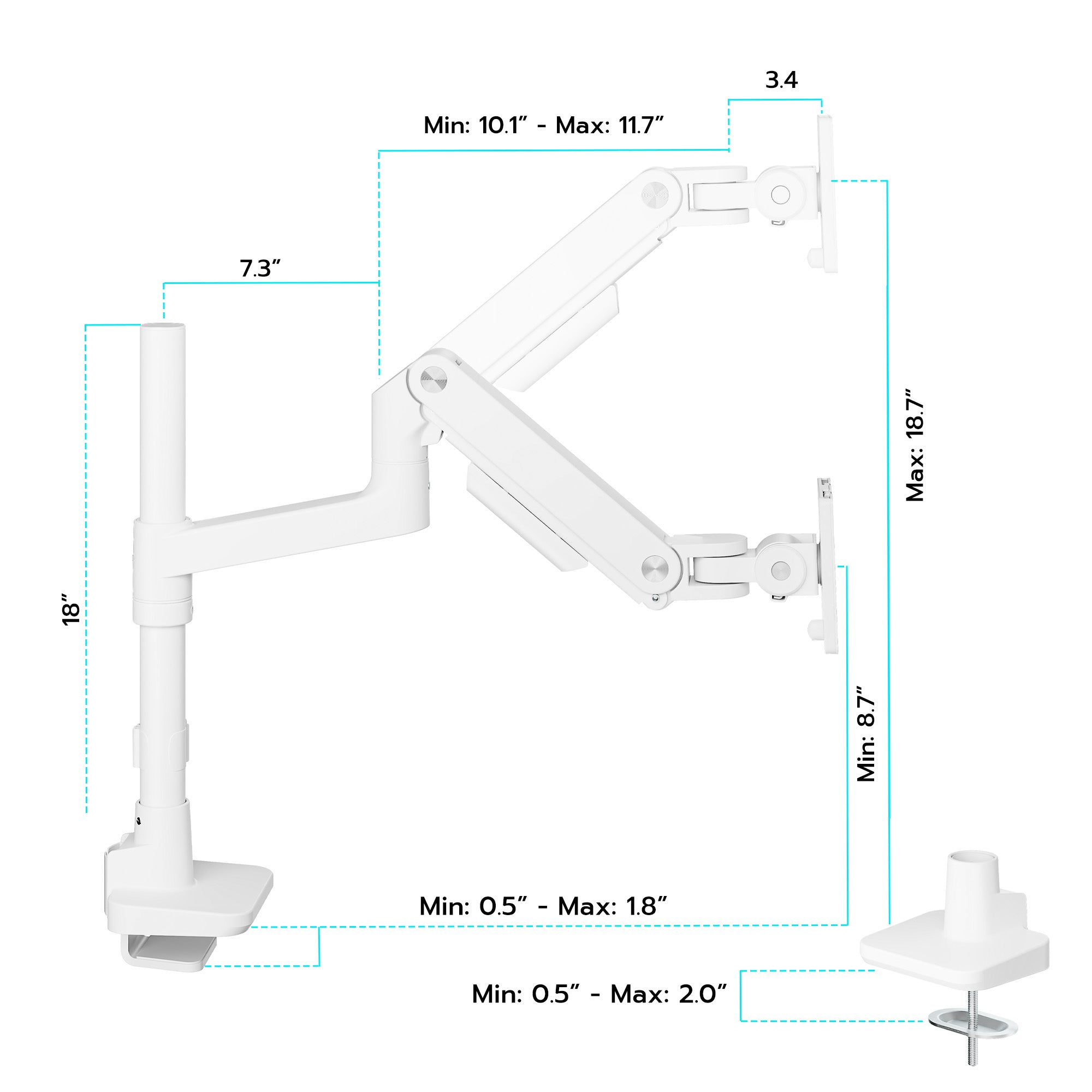 Heavy-Duty Monitor Mount ARES WING