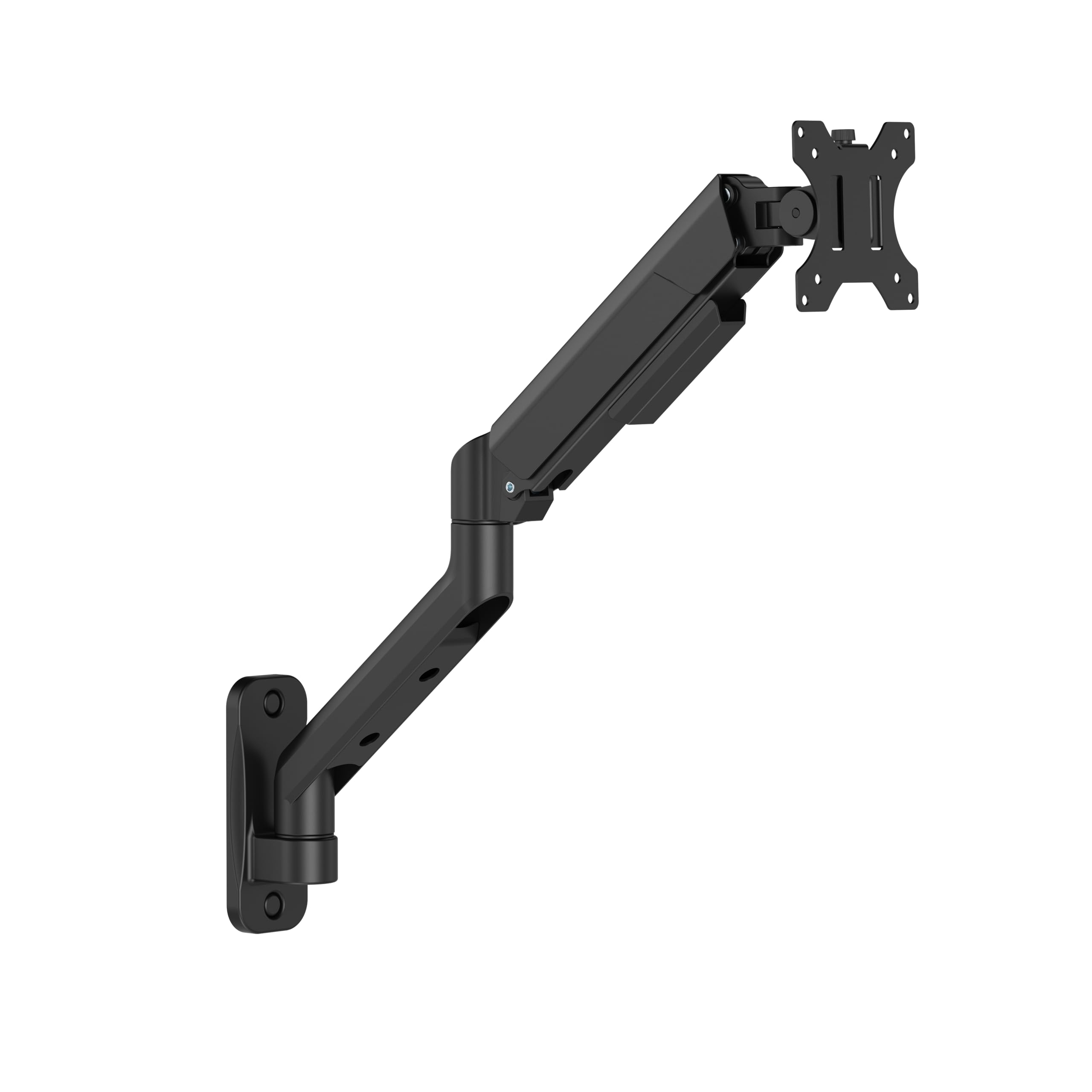 ARES WING Dual Monitor Wall Mount for 17-35 Inch Ultrawide Screens, Heavy Duty Monitor Arm Up to 26.4 lbs, Fully Adjustable Wall Mount, VESA 75x75/100x100 Compatible, Black