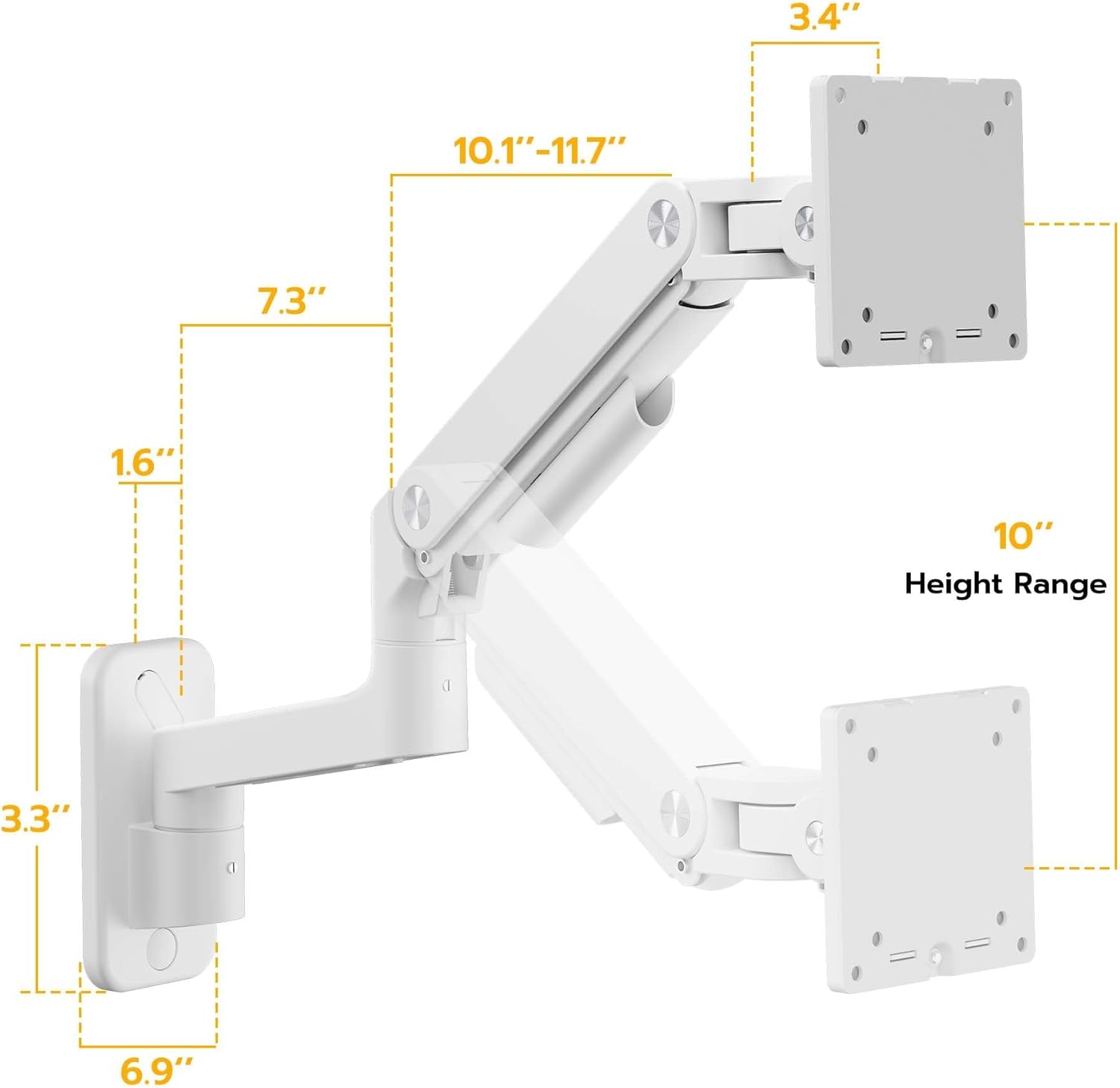 Wall Mount Monitor Arm ARES WING