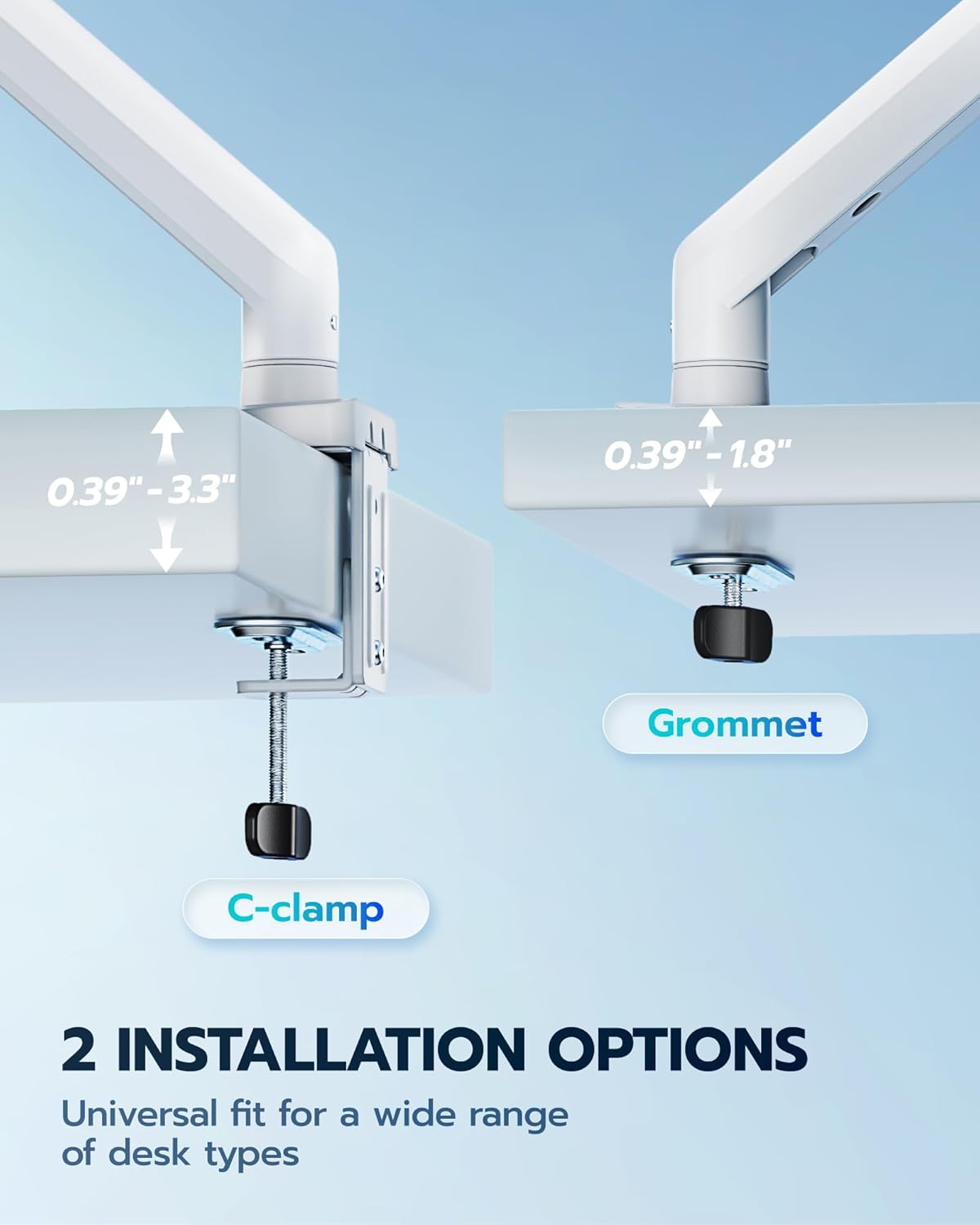 Heavy Duty Single Monitor Arm ARES WING
