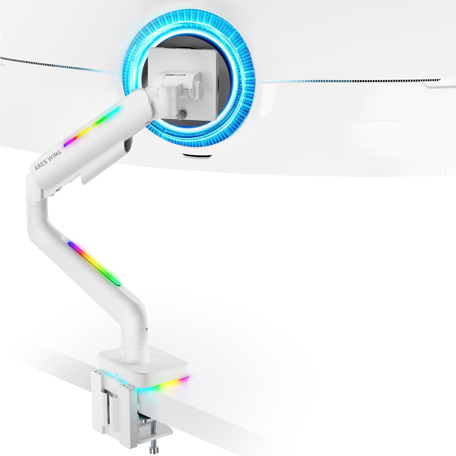 RGB Ultrawide Single Monitor arm ARES WING