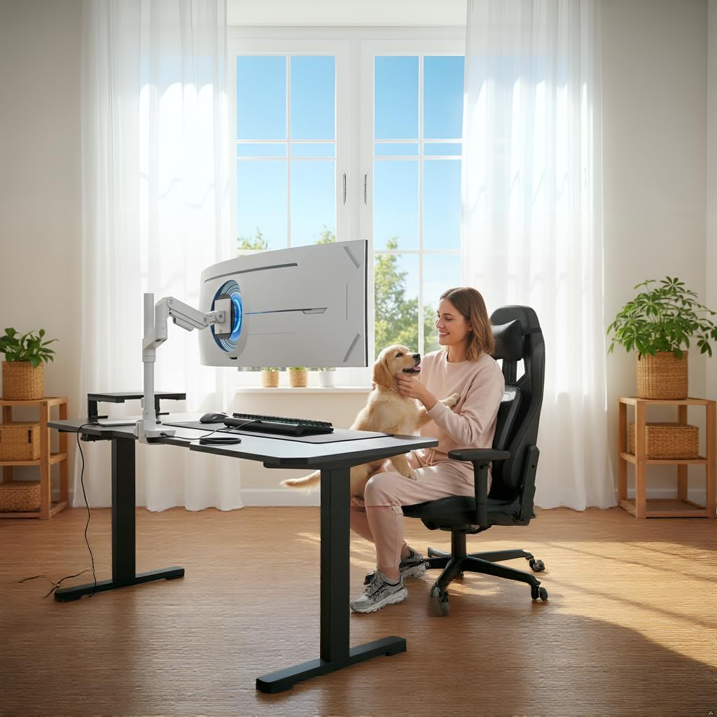 Heavy Duty Monitor Arm with USB Ports ARES WING