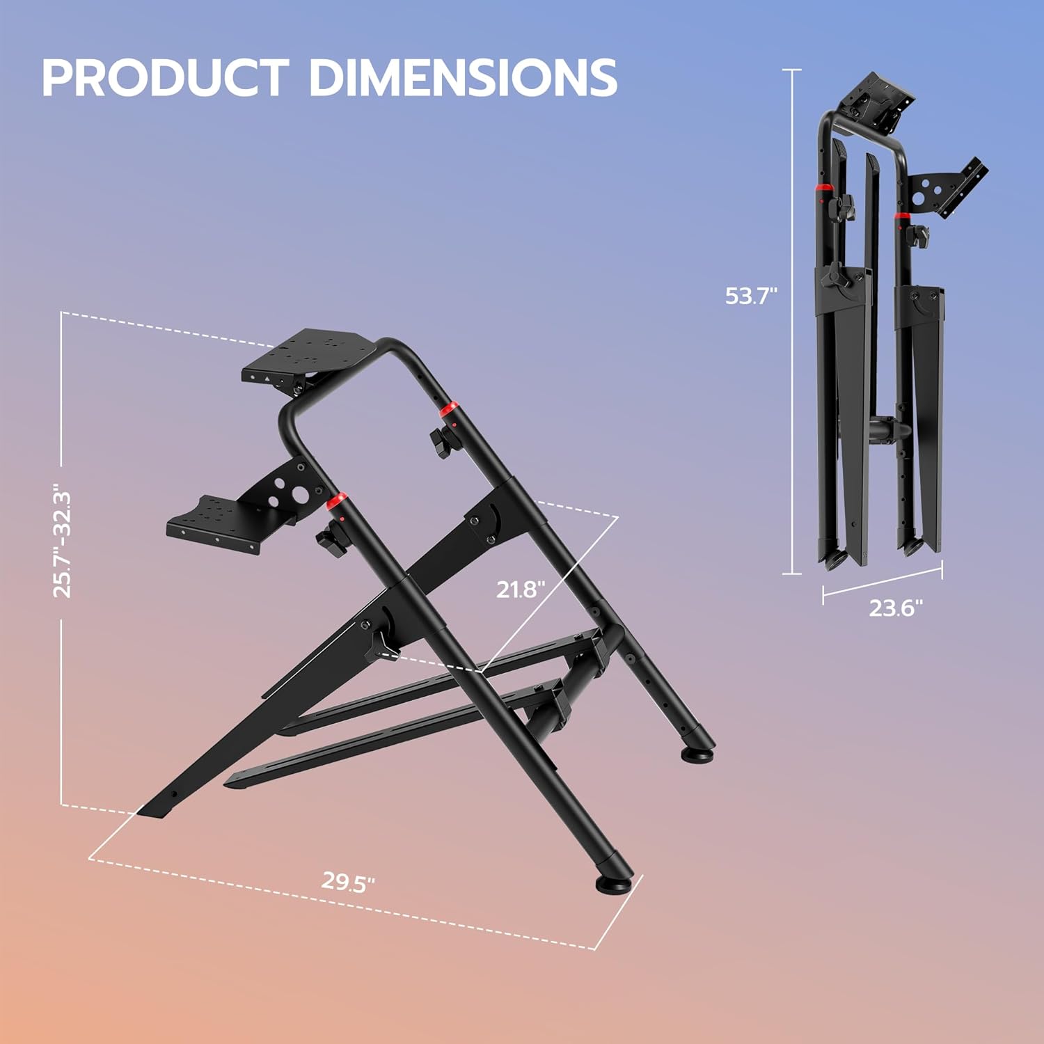 ARES WING Sim Racing Wheel Stand, Foldable Racing Simulator Cockpit, Formula and GT Sim Racing Cockpit Compatible with Fanatec, Thrustmaster, Logitech, Moza, Racing Games on PS5, PS4, Xbox and PC