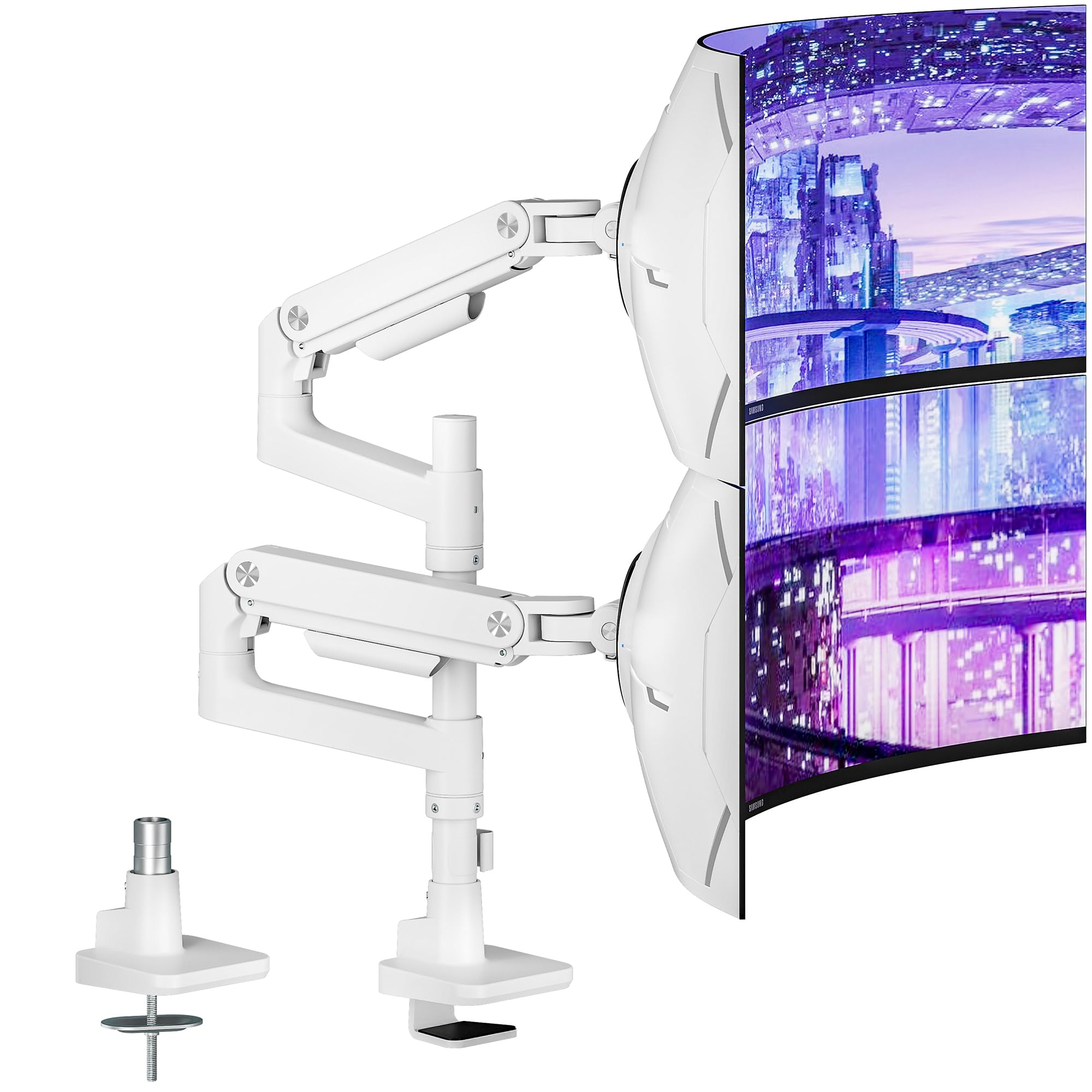 Column Wrapped Monitor ARES WING | Heavy-Duty Monitor Mount | GDT1004PBK