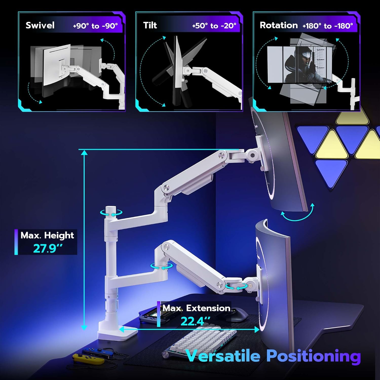 Dual Monitor Stand ARES WING