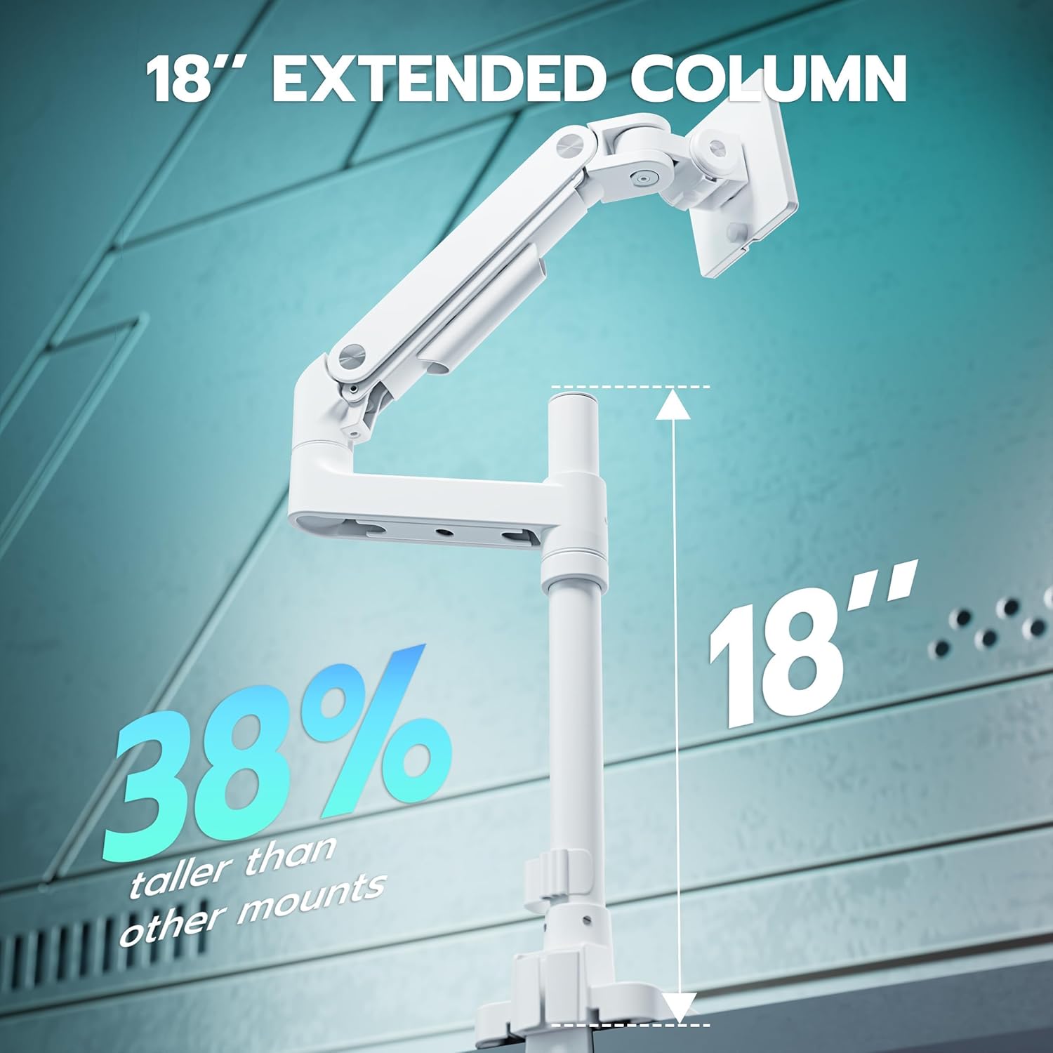 Heavy Duty Monitor Arm with USB Ports ARES WING