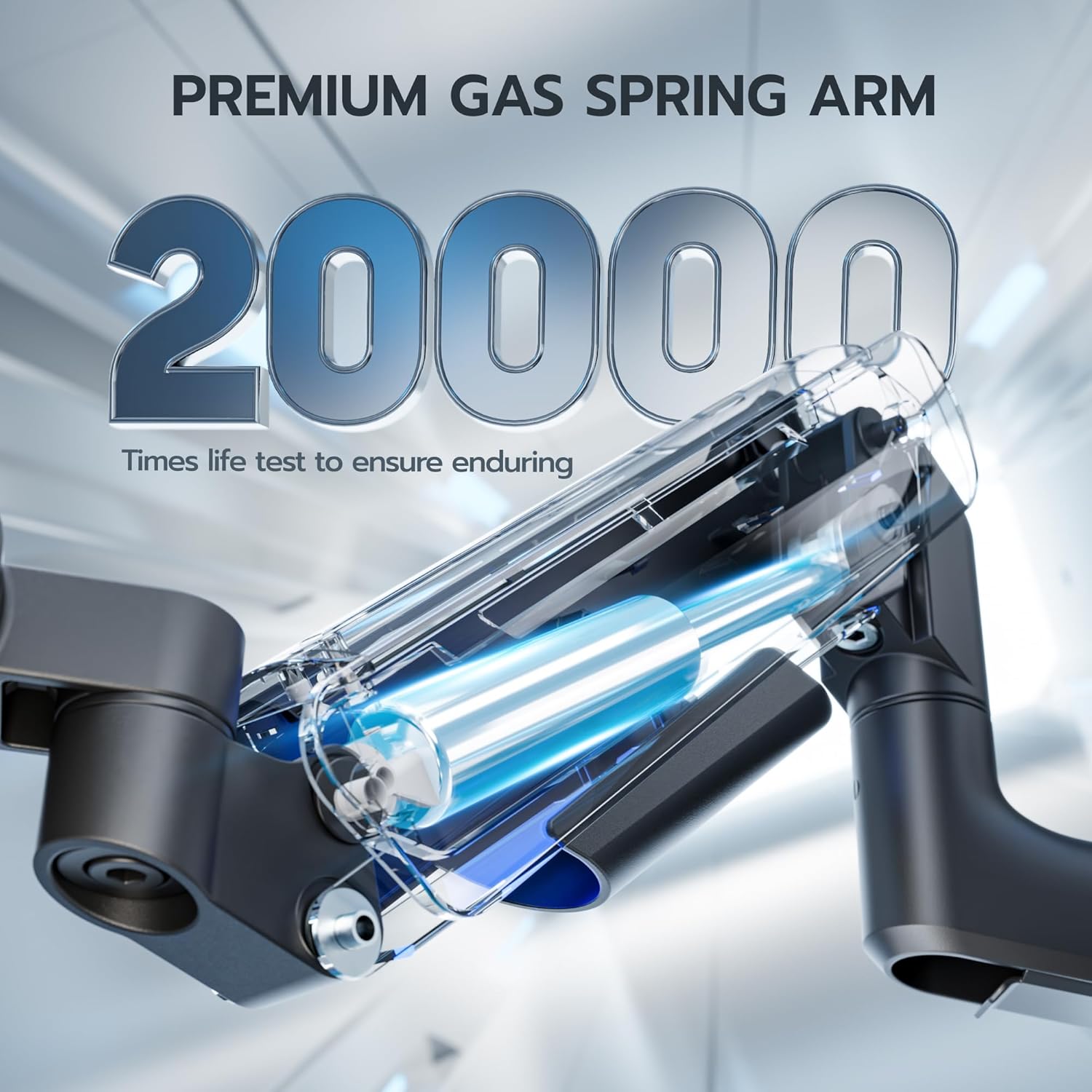 ARES WING Dual Monitor Mount for 17-49 Inch Ultrawide Heavy Duty Curved Screen, Computer Monitor Arm Desk Mount, Gas Spring Adjustable Vesa Stand, Black