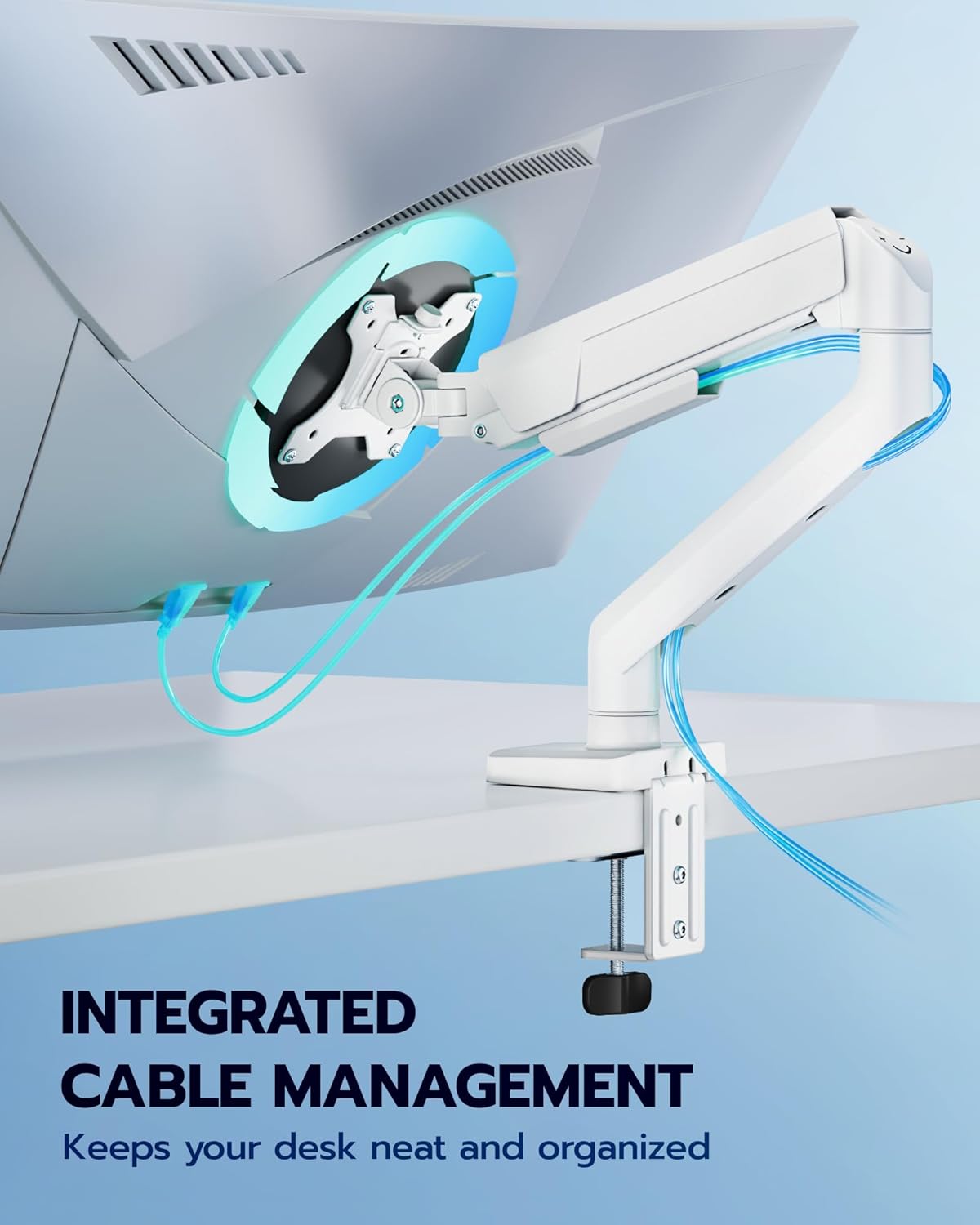 Heavy Duty Single Monitor Arm ARES WING