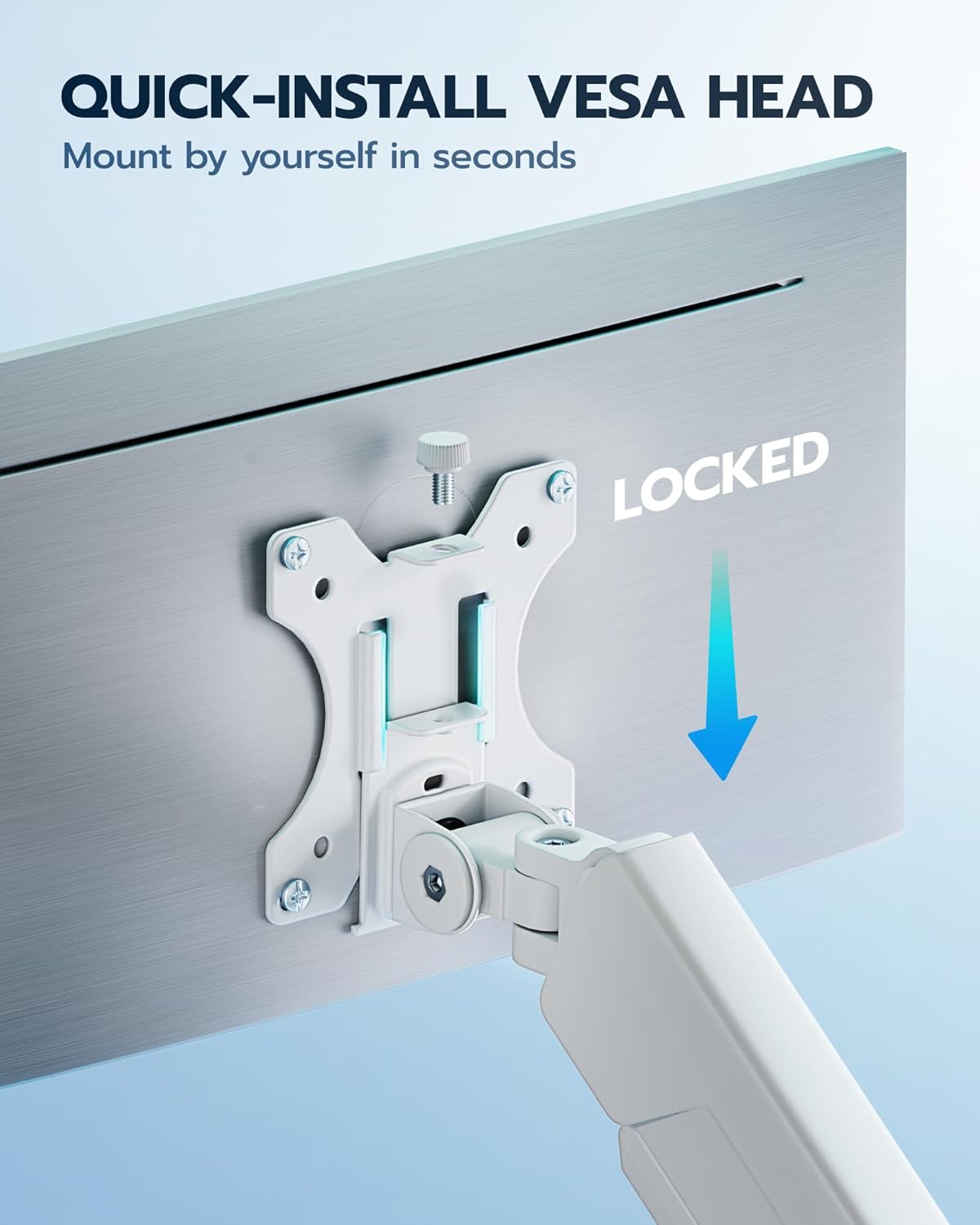 Heavy Duty Single Monitor Arm ARES WING