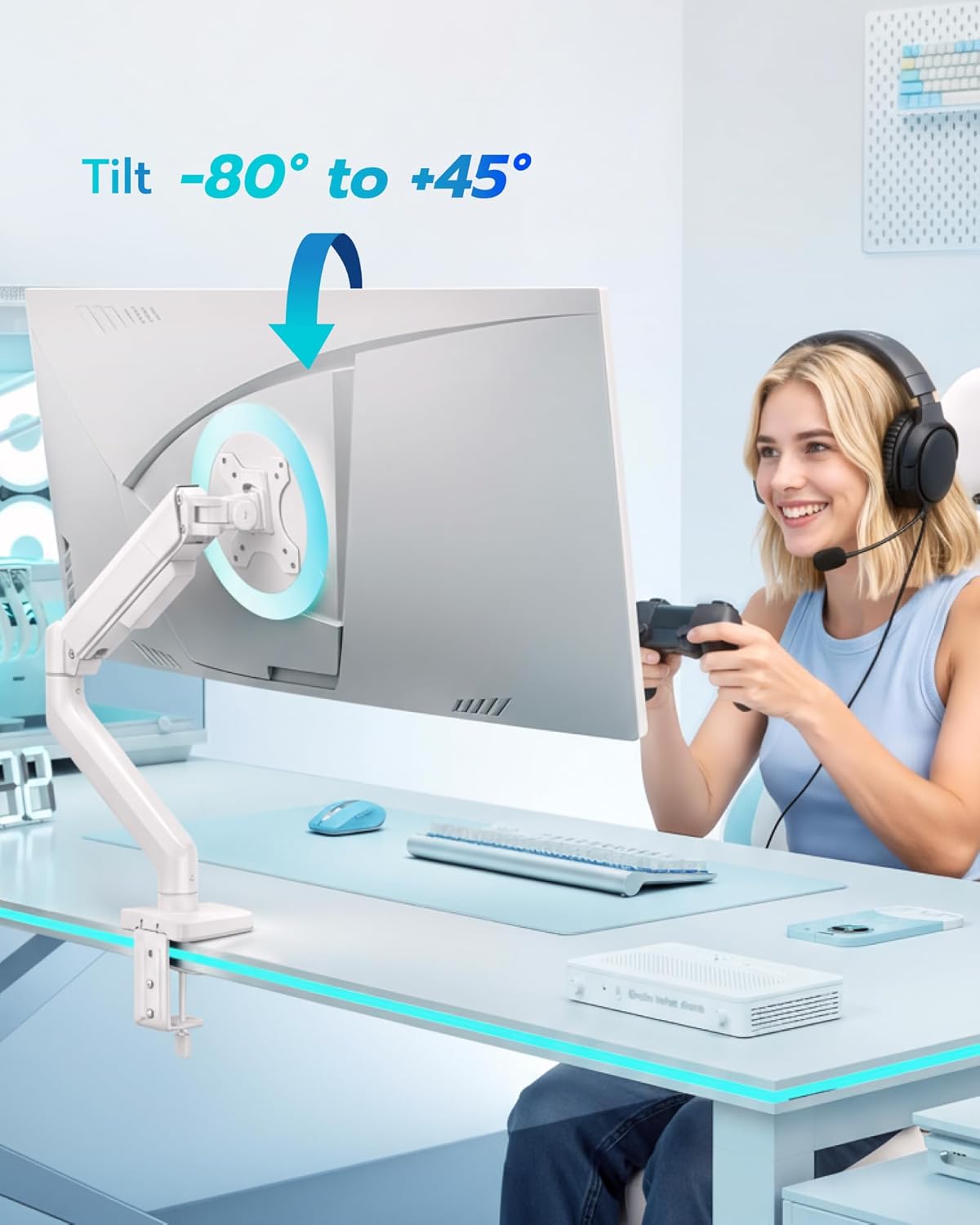 Heavy Duty Single Monitor Arm ARES WING