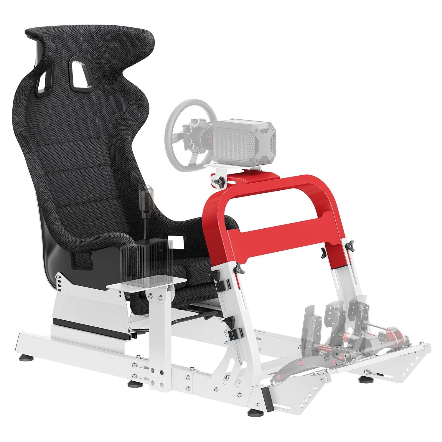 Premium Sim Racing Cockpit with Seat | GRS1008WH – ARES WING