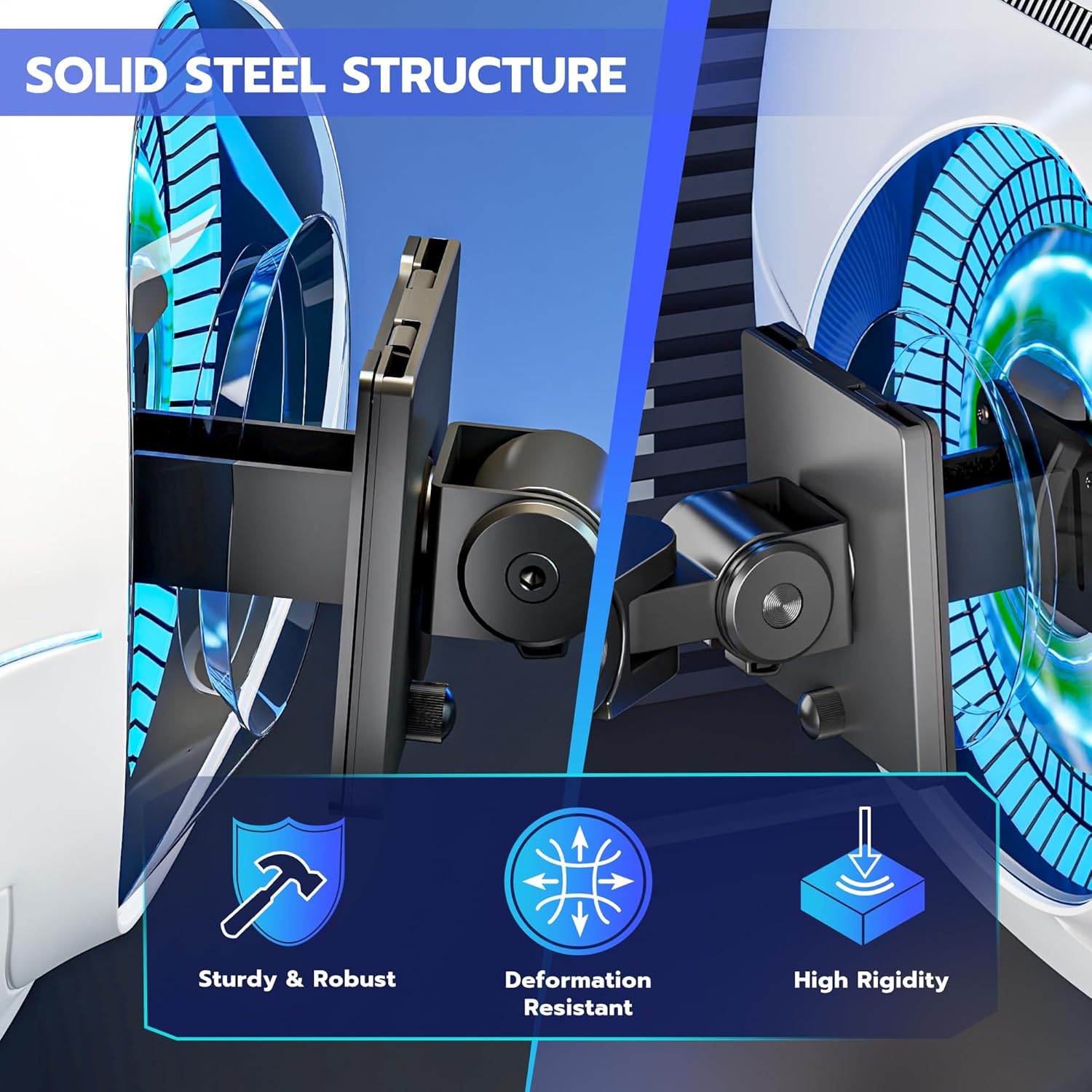 ARES WING Deep Recessed Monitor VESA Adapter Plate, Quick Attach VESA Mount Adapter for Samsung Odyssey Neo G9, G95NA, and Odyssey G9(Not Compatible with OLED Models), VESA 100x100