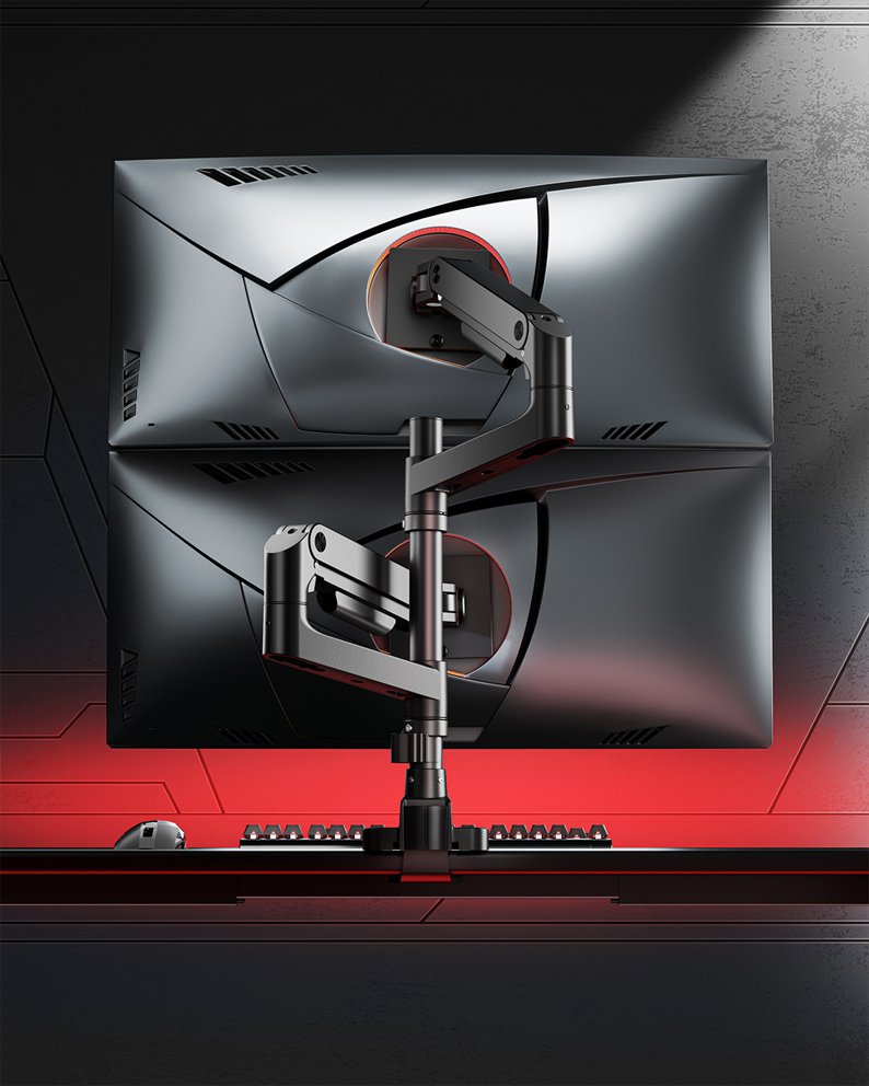 DUAL MONITOR ARM