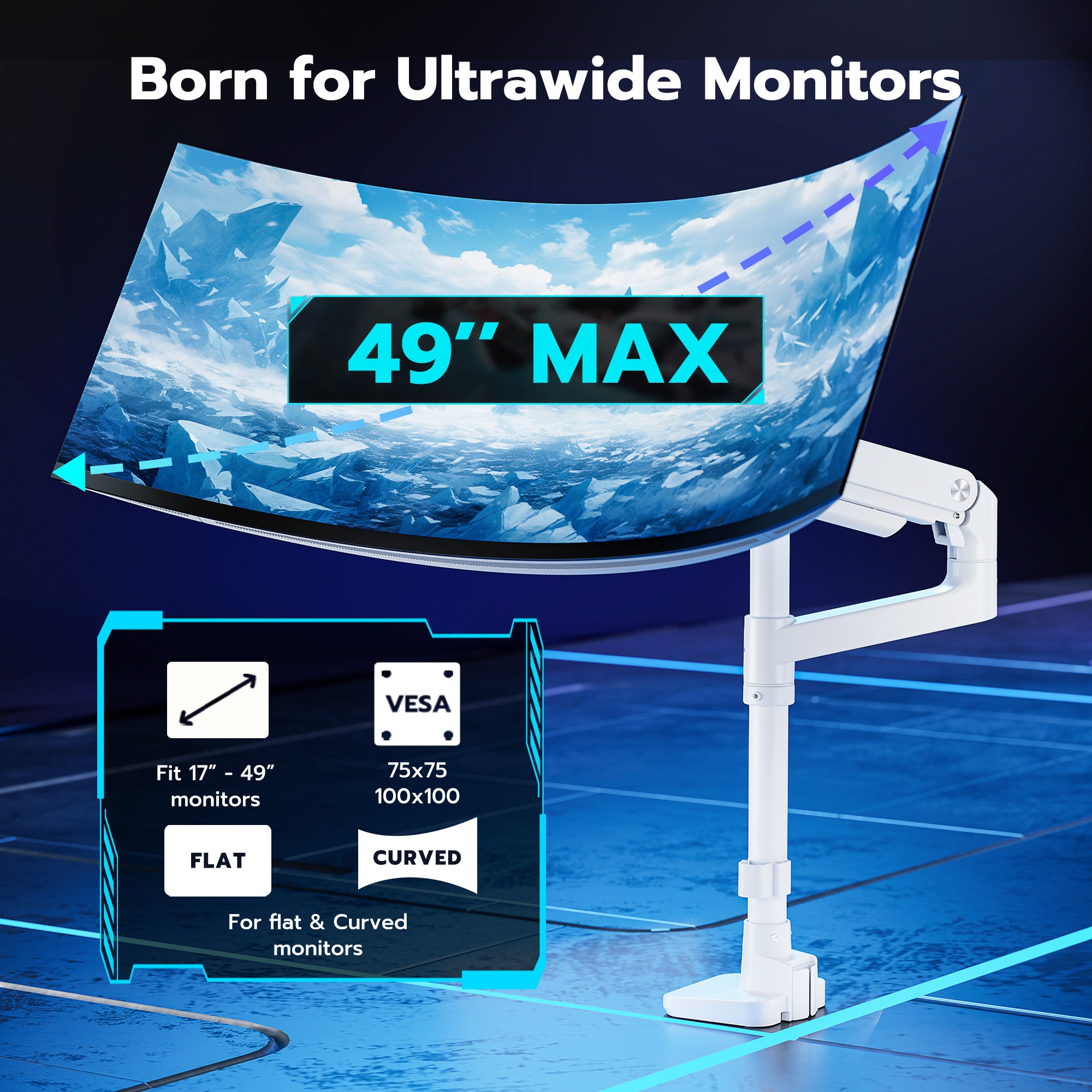 Heavy-Duty Monitor Mount ARES WING