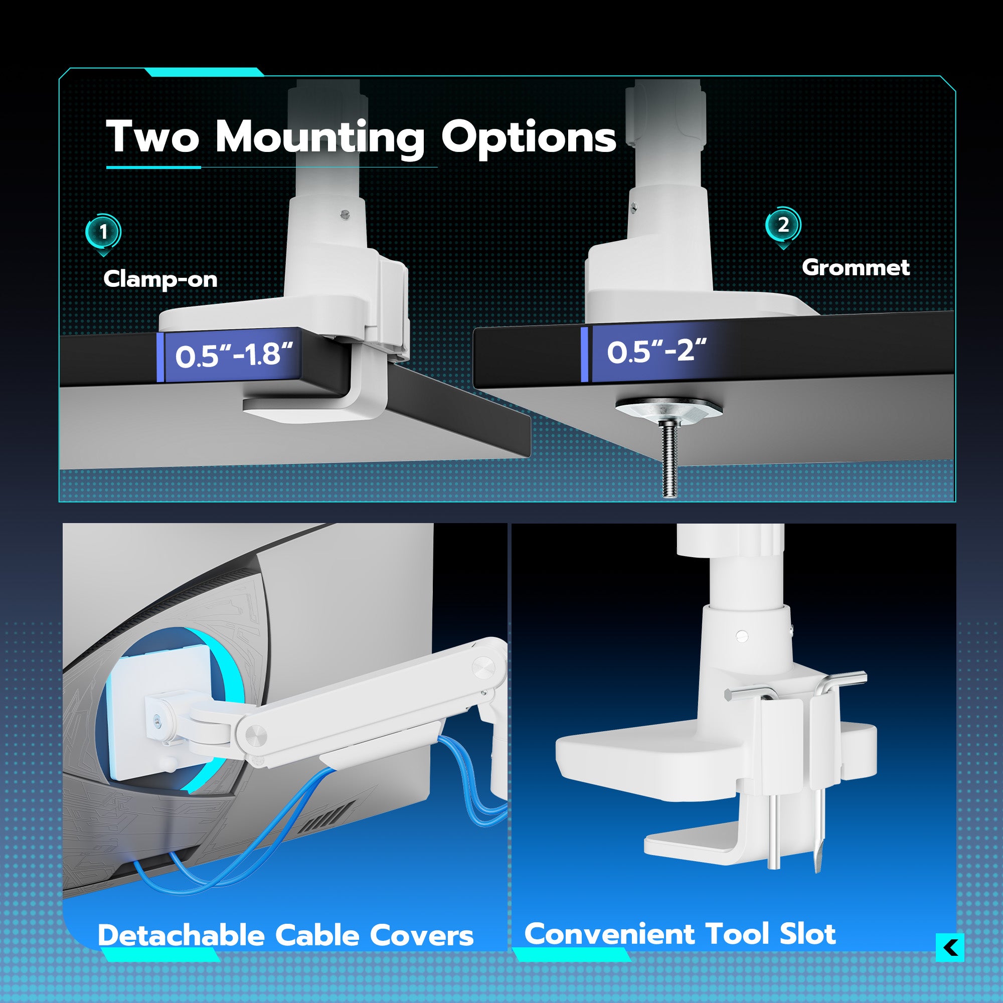 Heavy-Duty Monitor Mount ARES WING