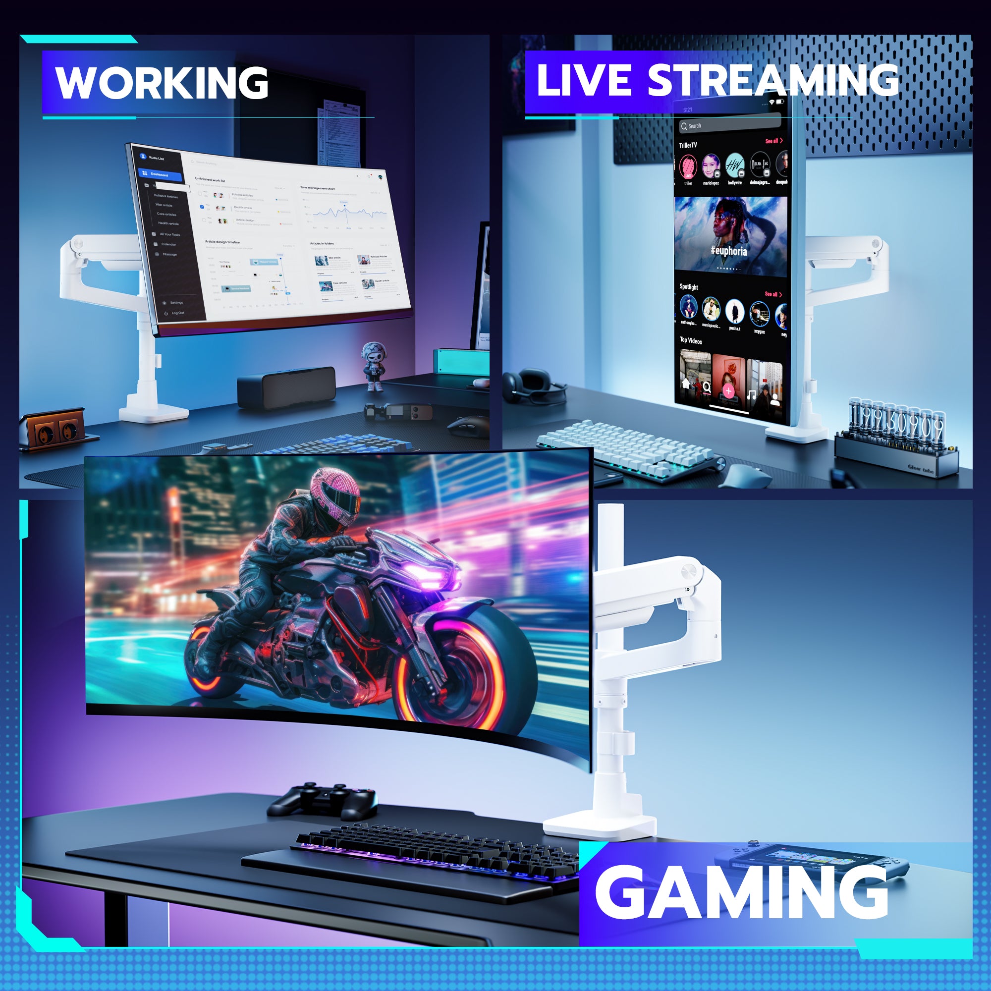 Heavy-Duty Monitor Mount ARES WING