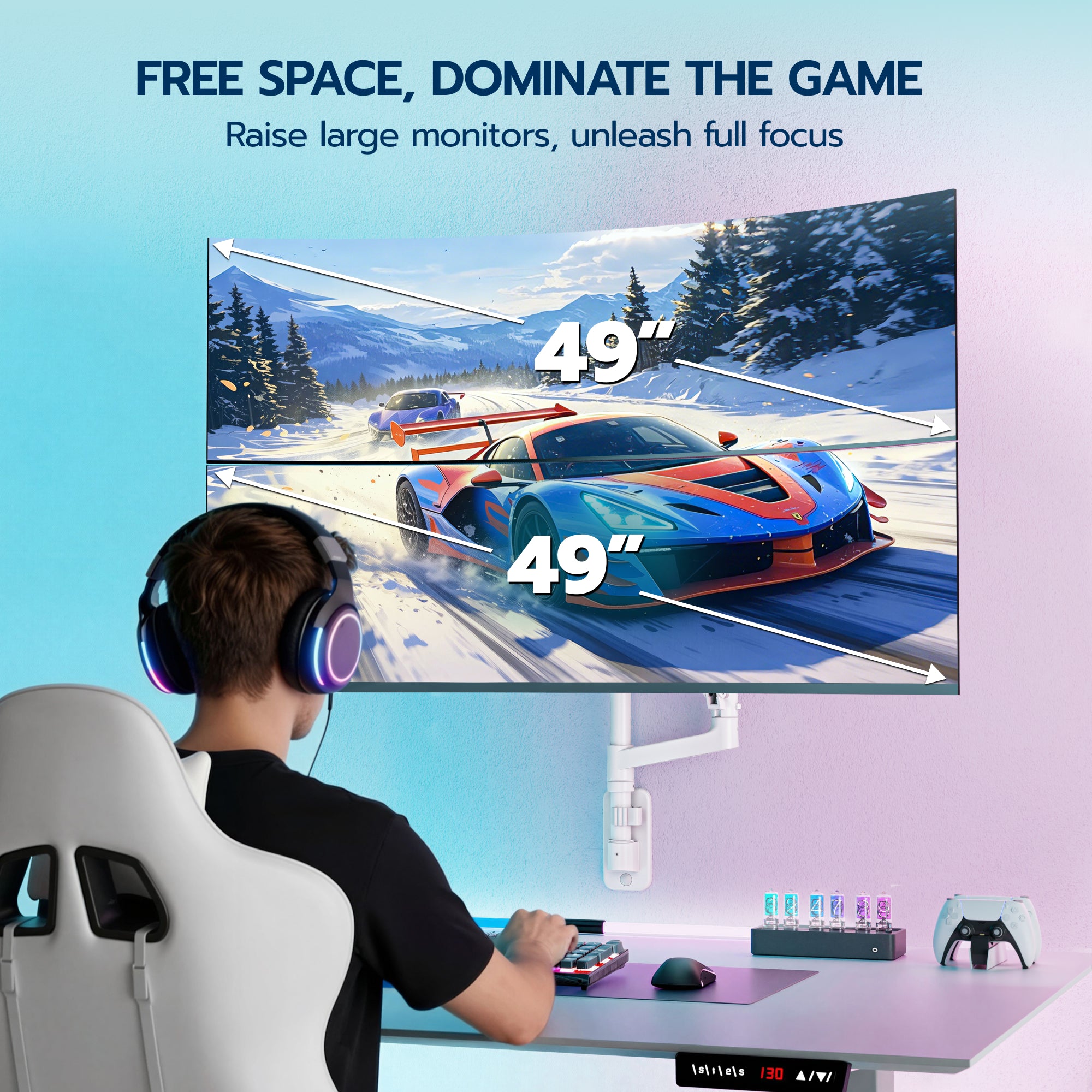 Dual Monitor Wall Mount ARES WING