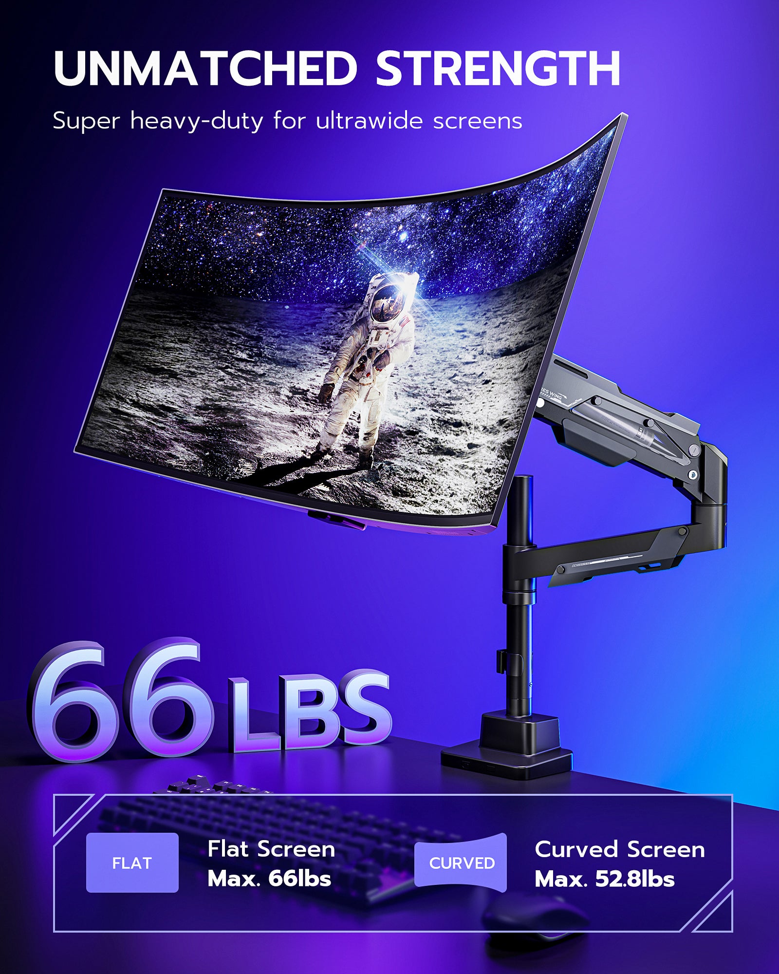 Single Monitor Mount - Black