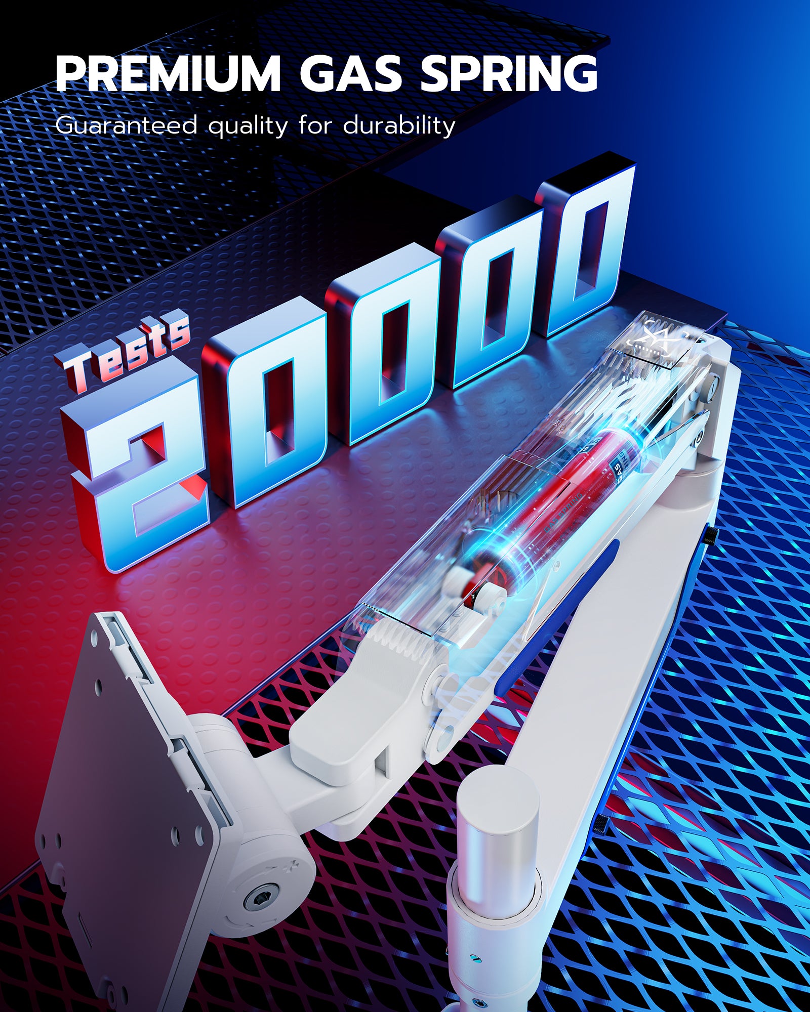 Single Monitor Mount - White