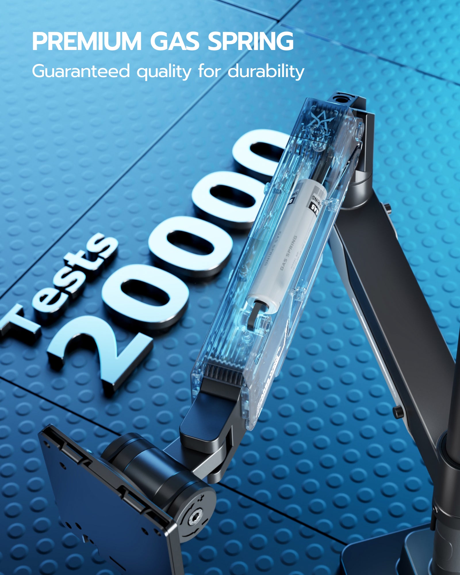 Single Monitor Mount with USB - Black