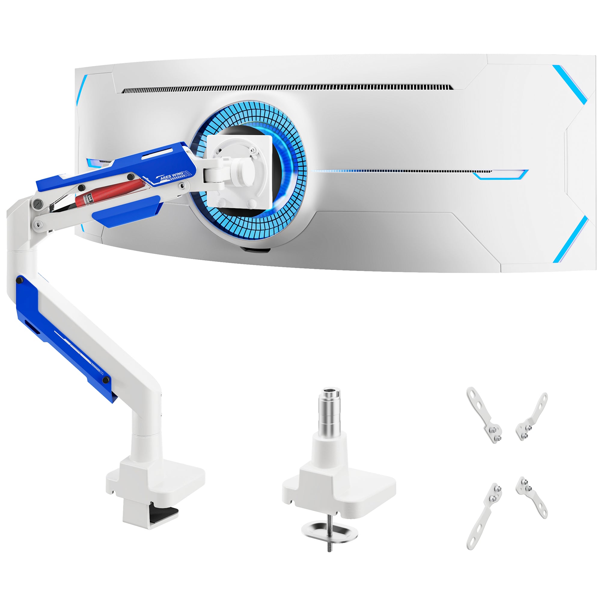 ARES WING Single Monitor Arm | GDT1006WH