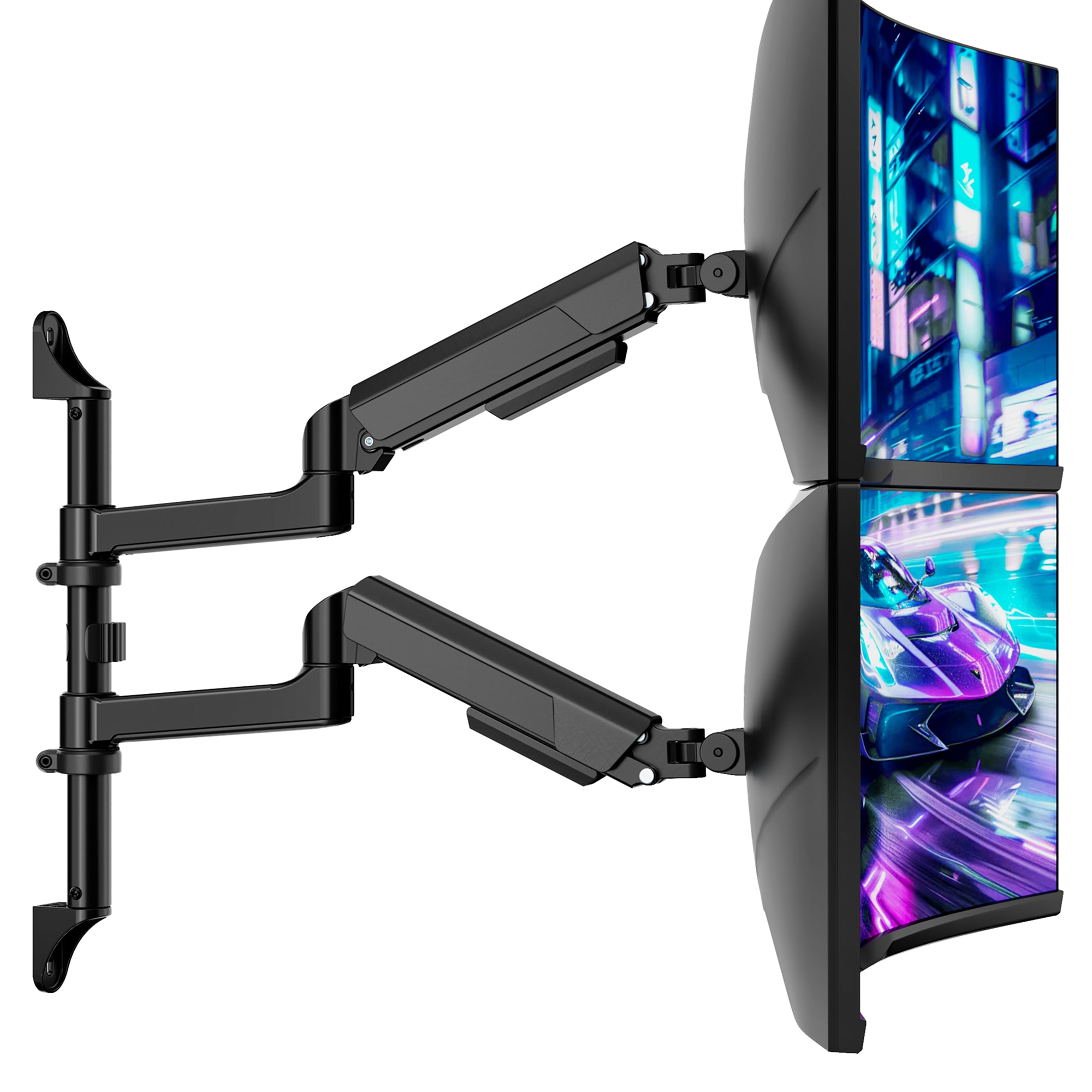 Vertical Dual Monitor Wall Mount ARES WING