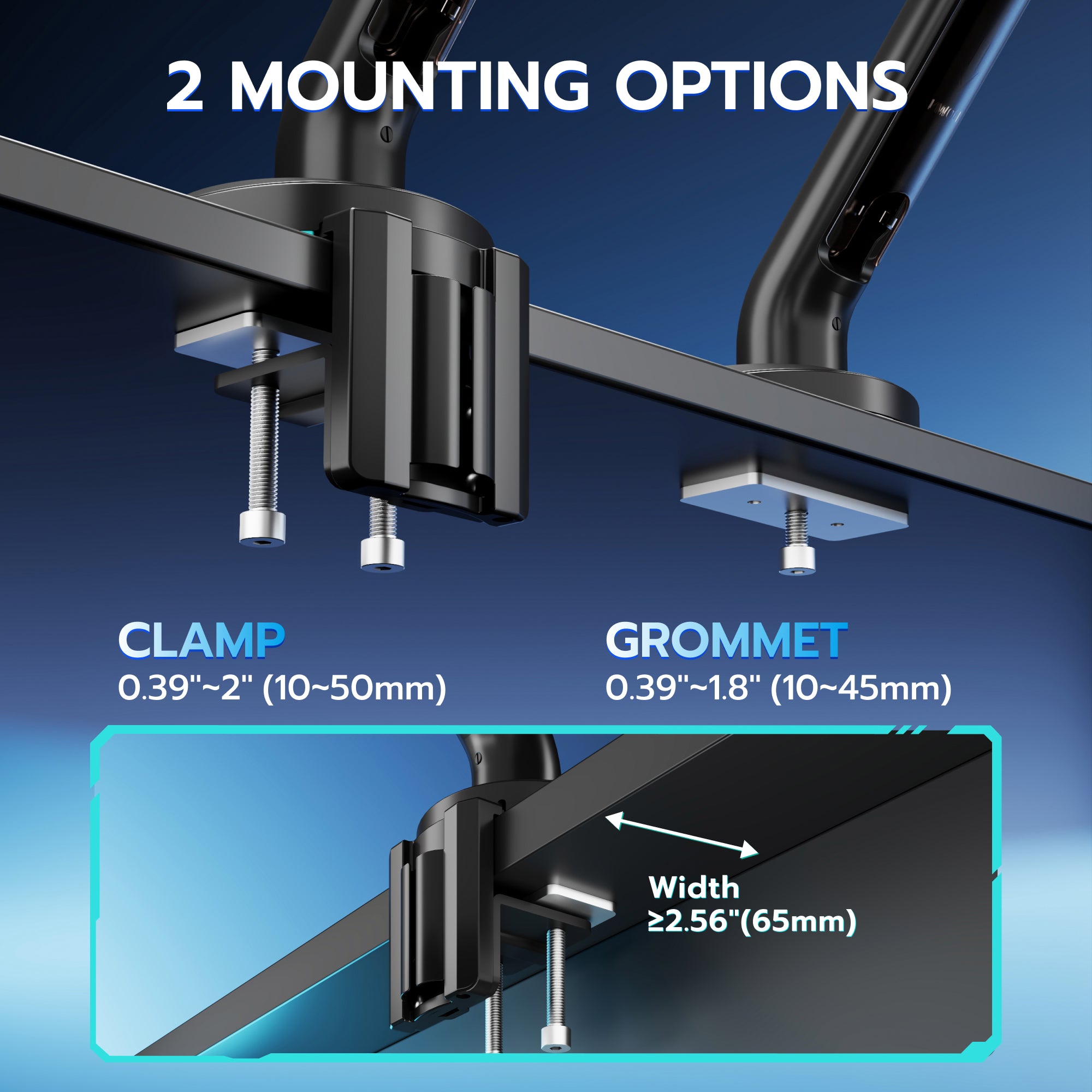 Single Monitor Mount - Black