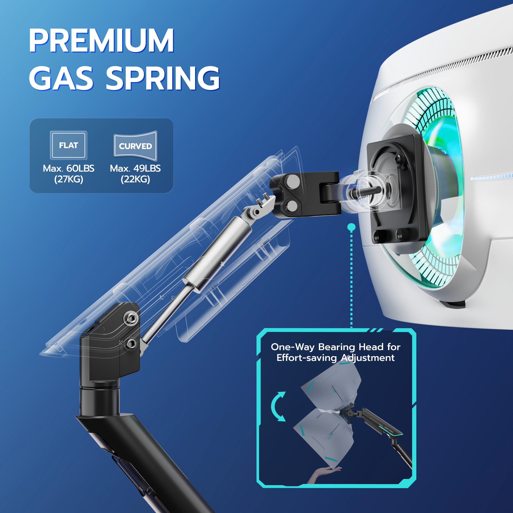 Single Monitor Mount - Black