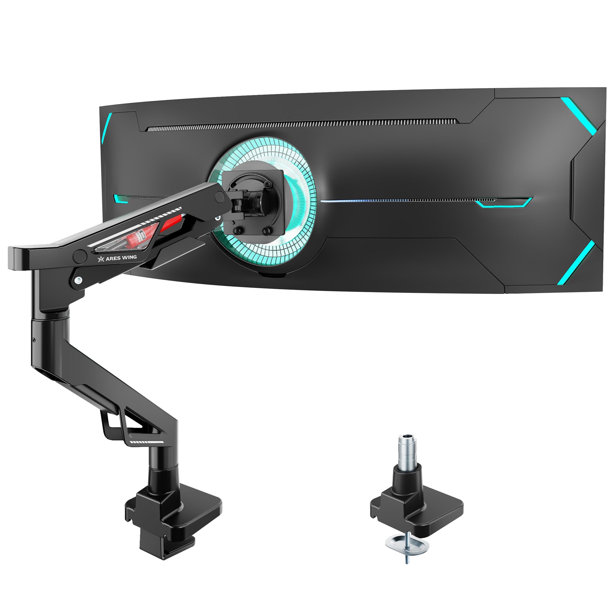 Premium Monitor Arm - Black ARES WING