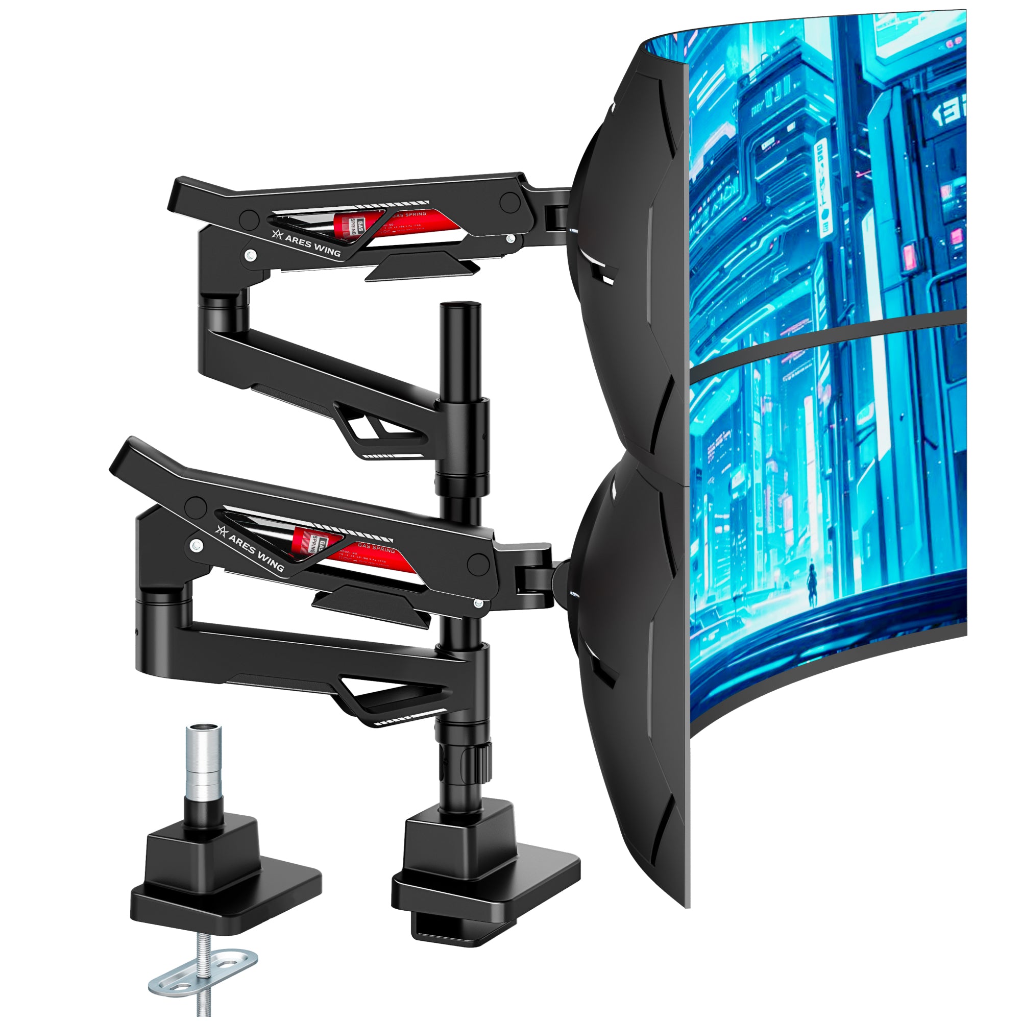 Dual Ultrawide Monitor Arm ARES WING