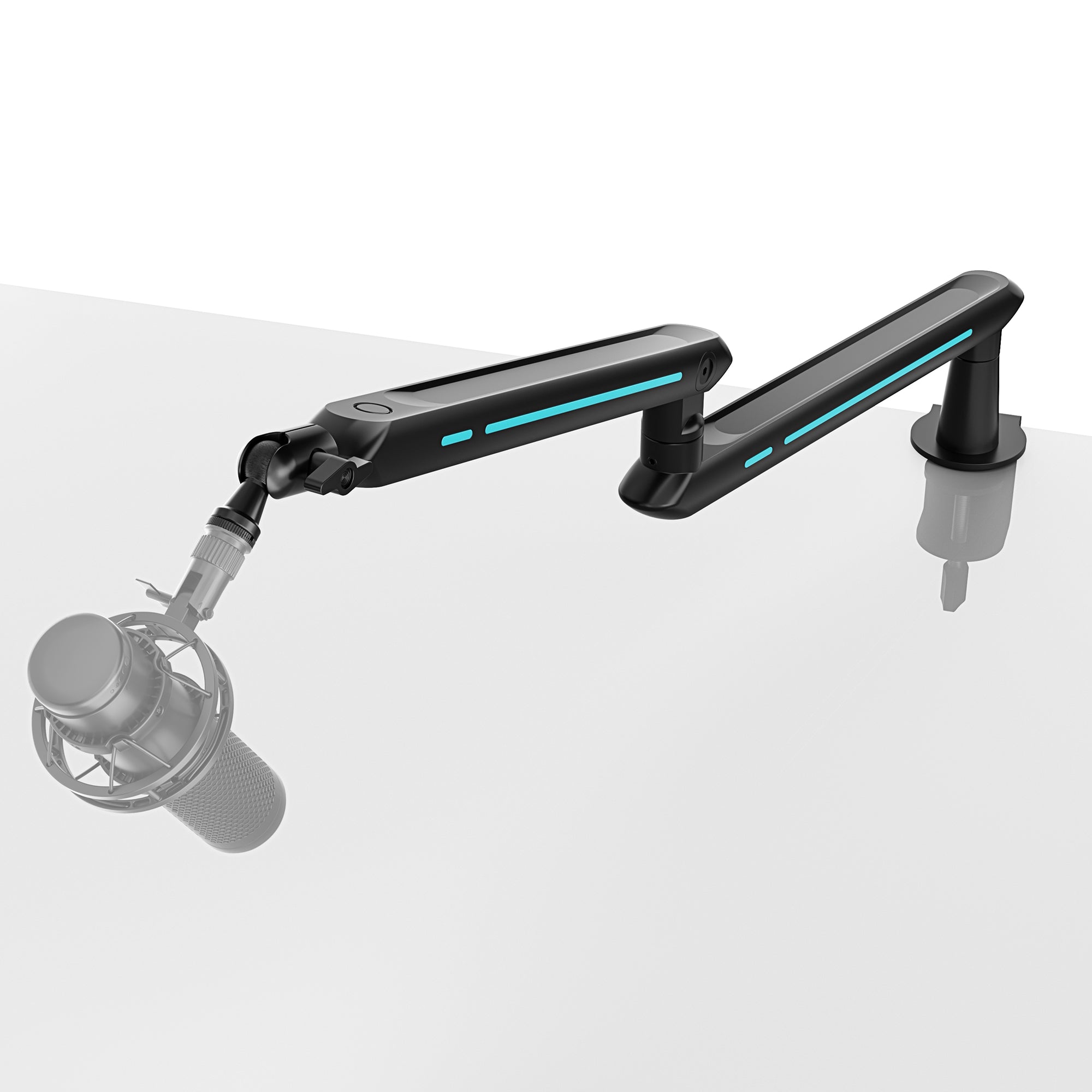 Aluminum Low Profile Mic Arm - Black ARES WING