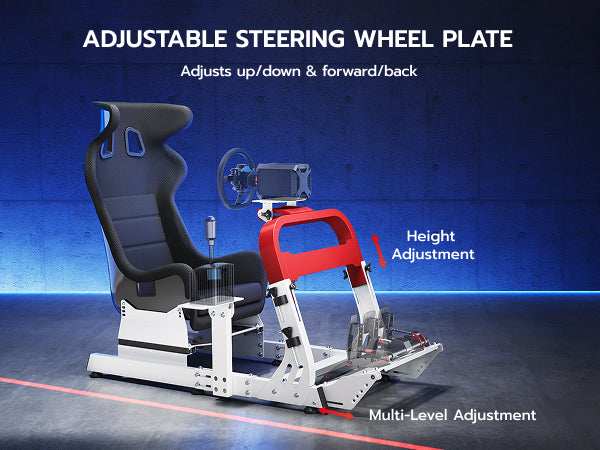 Premium Sim Racing Cockpit with Seat | GRS1008WH – ARES WING