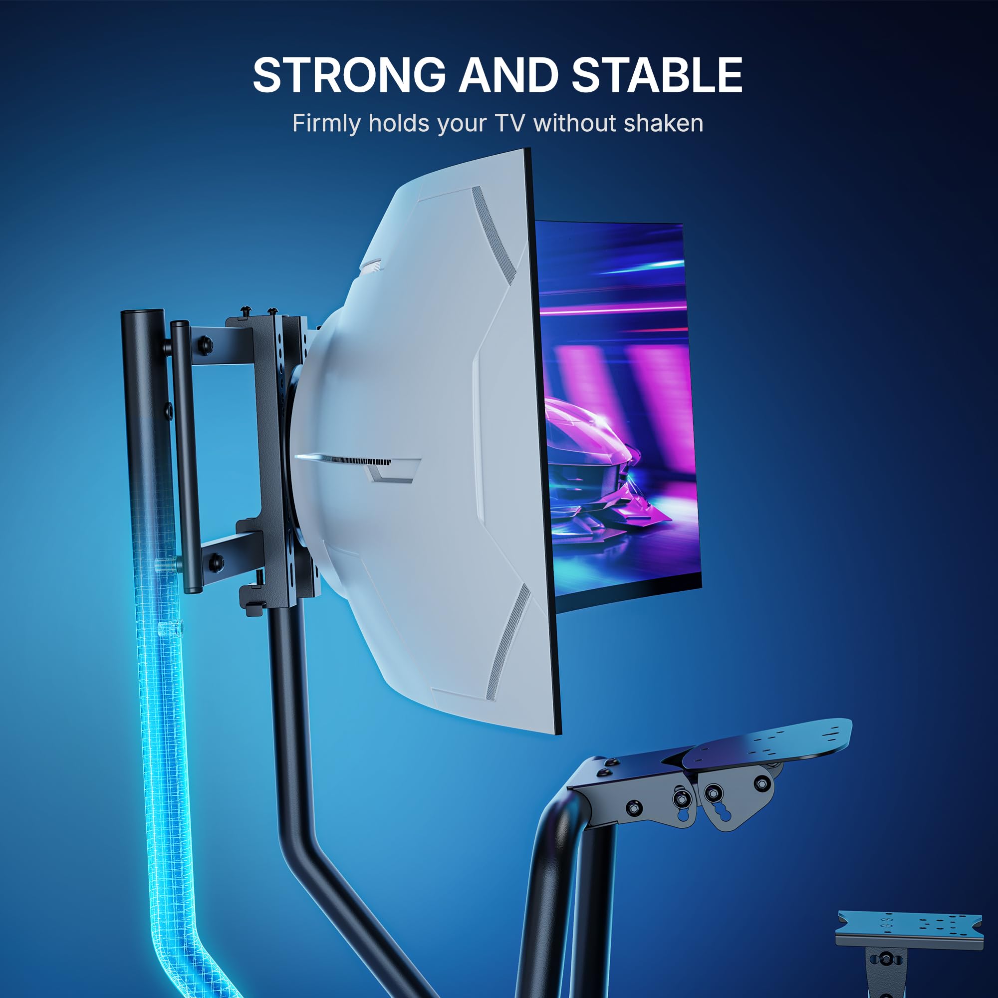 TV Mount Designed for Racing Simulator Cockpit ARES WING