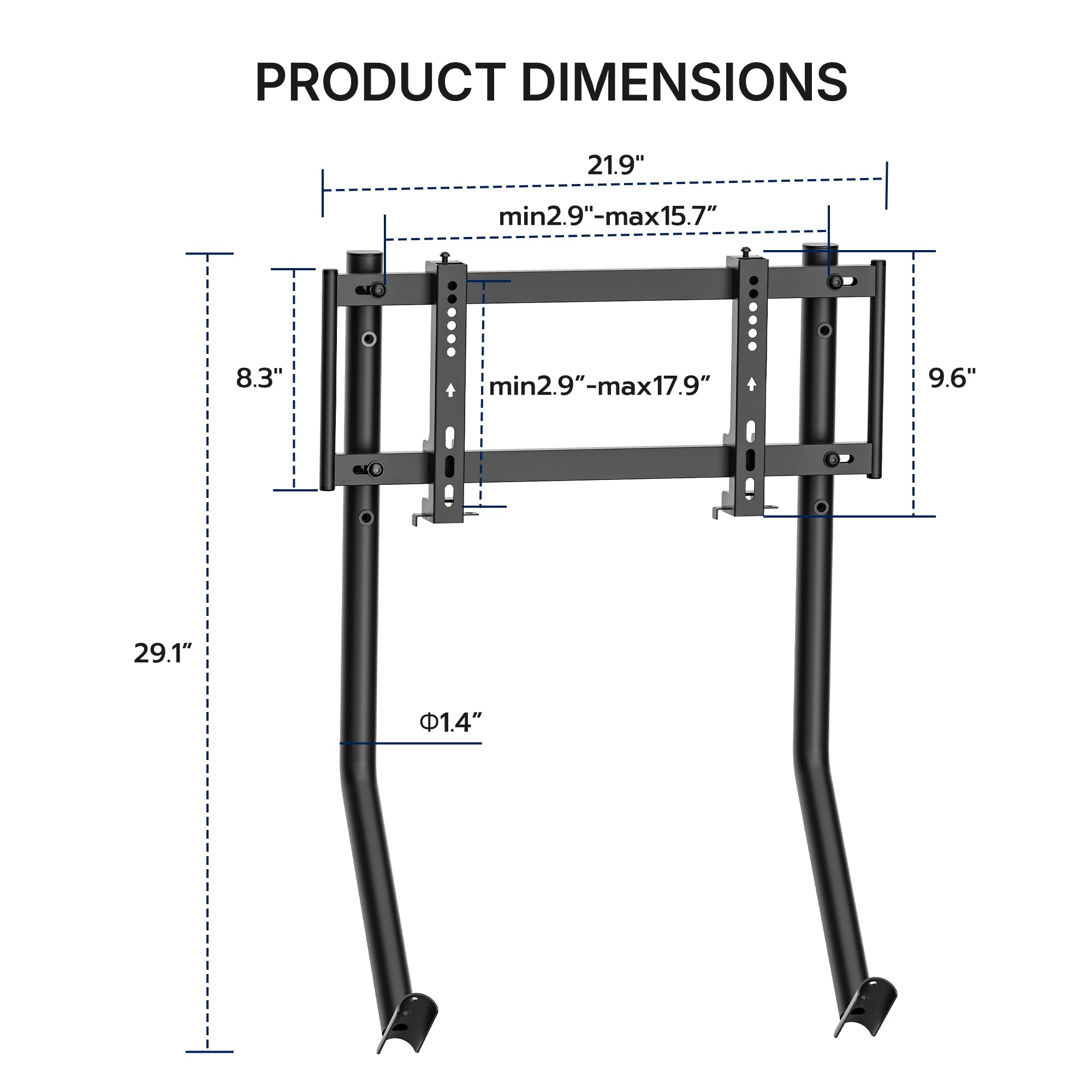 TV Mount Designed for Racing Simulator Cockpit ARES WING