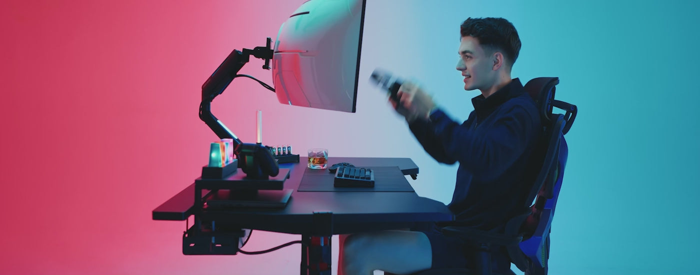 ARES WING Dual Monitor Arm Concept Video